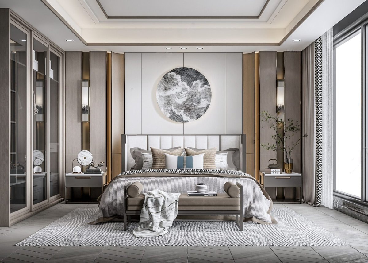 Bedroom and bathroom mood inspiration for home interiors